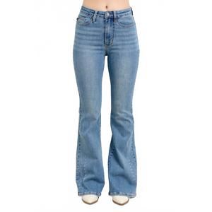 NEW JUDY BLUE western embroidered flare jeans in medium wash. Never Worn!